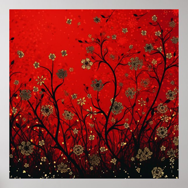 Póster Moderno silflor de pradera (Frente)