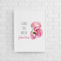 Moderno Stand Exótico Alto Y SEA Fabuloso Flamingo