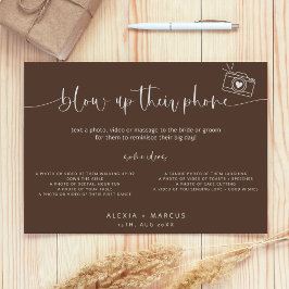 Póster Moderno Y Mínimo Golpean Su Rótulo Boda De Teléfon