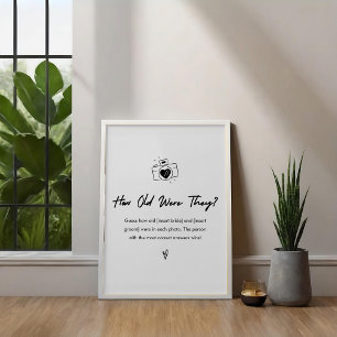 Póster Modernos Qué Antiguos Eran Los Rótulos De Juegos D