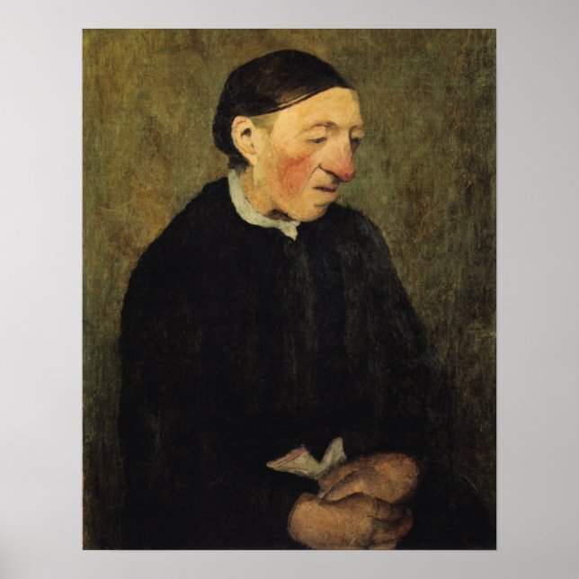 Póster Modersohn-Becker - Anciana con pañuelo (Frente)