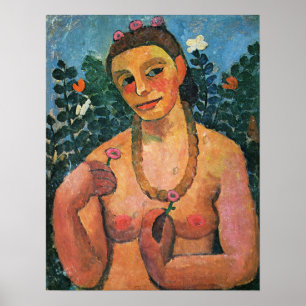 Póster Modersohn-Becker - autorretrato 1906
