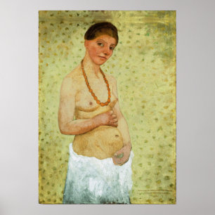 Póster Modersohn-Becker - Autorretrato, 6º Aniversario