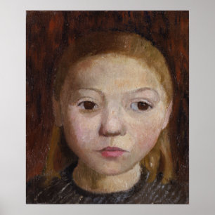 Póster Modersohn-Becker - Cabeza de una niña