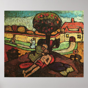 Póster Modersohn-Becker - El buen samaritano 1907
