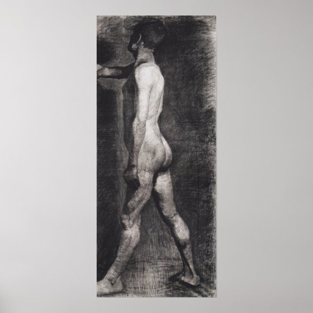 Póster Modersohn-Becker - Hombre de pie 1899 (Frente)