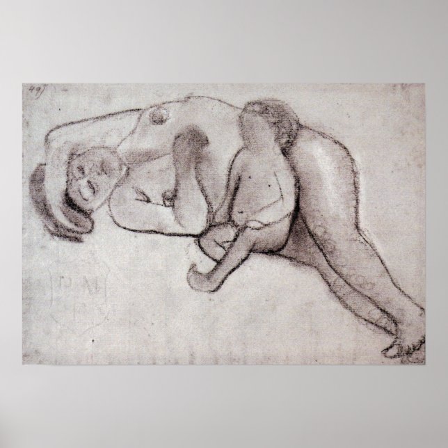 Póster Modersohn-Becker - Rectificación De La Madre Y El  (Frente)