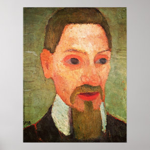 Póster Modersohn-Becker - Retrato de Rainer Maria Rilke 