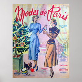 Póster Modes de Paris.