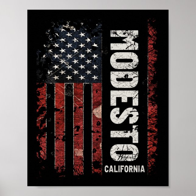 Póster Modesto California (Frente)