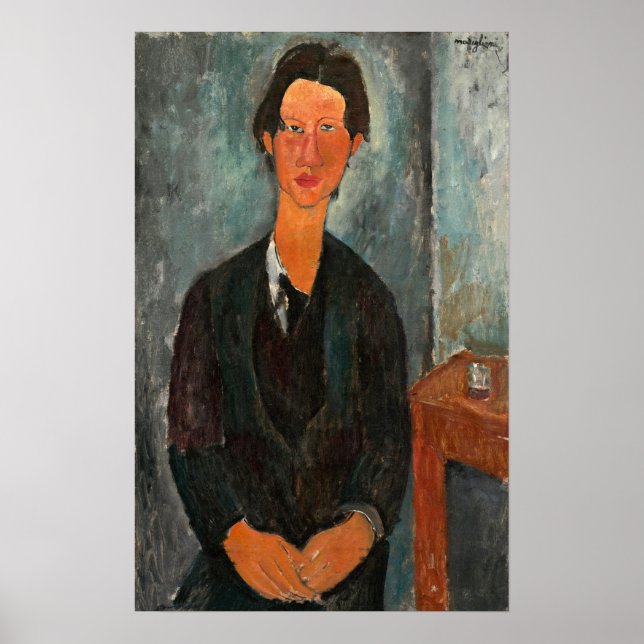 Póster Modigliani - Chaim Soutine 1917 (Frente)