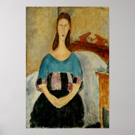 Póster Modigliani - Jeanne Hebuterne 1919