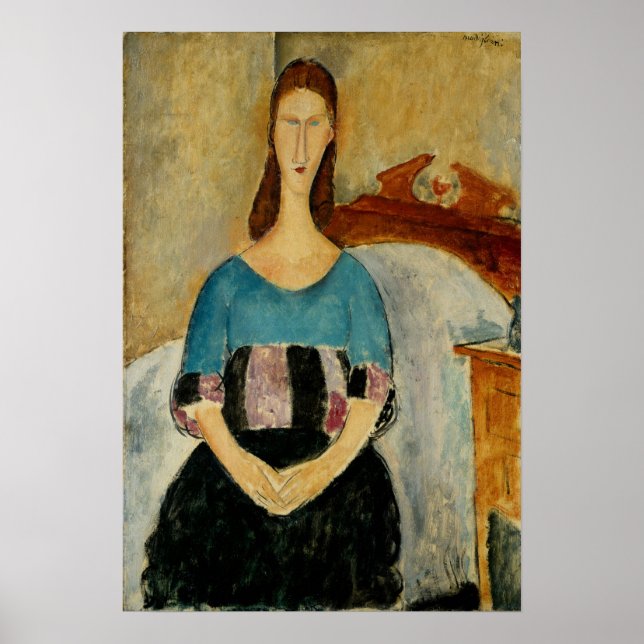 Póster Modigliani - Jeanne Hebuterne 1919 (Frente)