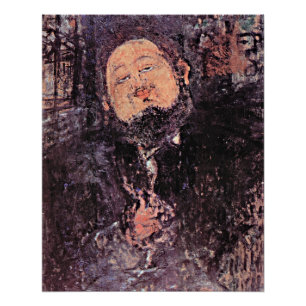 Póster Modigliani - Retrato de Diego Rivera