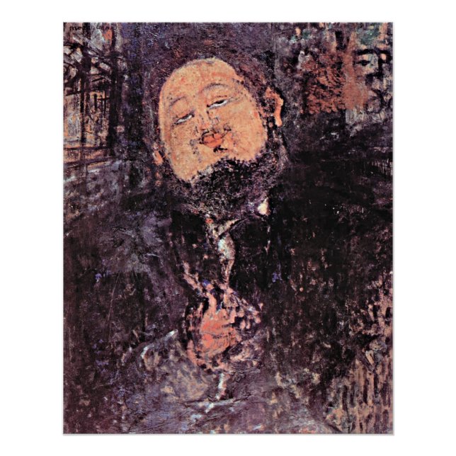 Póster Modigliani - Retrato de Diego Rivera (Anverso)