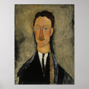 Póster Modigliani - Retrato del artista Léopold Survag