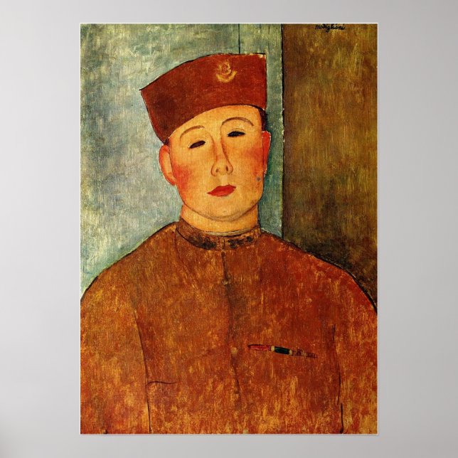 Póster Modigliani - The Zouave 1918 (Frente)