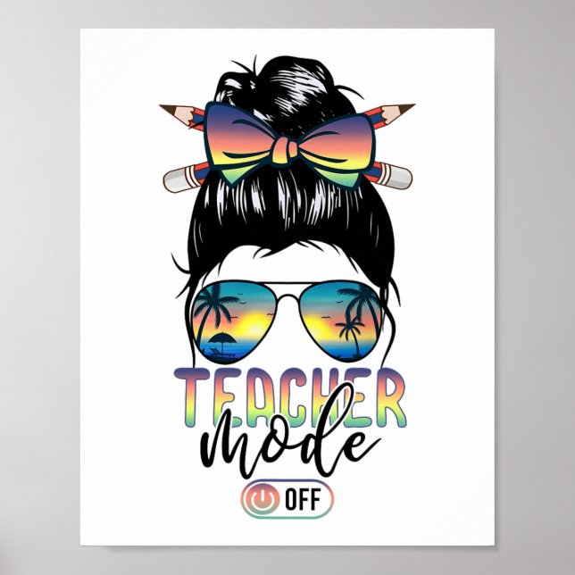 Póster Modo Apagado Camisas Final Del Año Hola Verano (Frente)