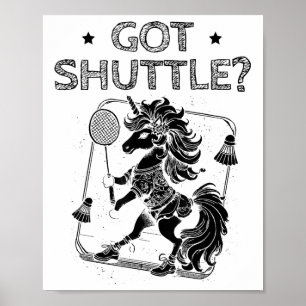 Póster Modo bádminton en raqueta de volante