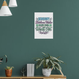 Póster Modo de apagado sensorial: cartel autista de volum