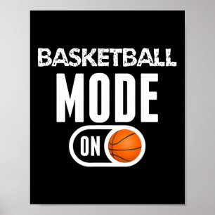 Póster Modo de baloncesto en el deporte de baloncesto Div