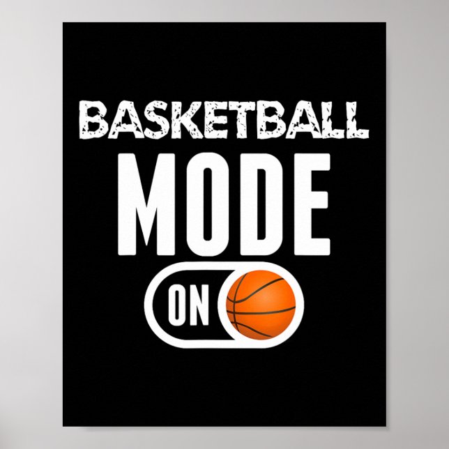 Póster Modo de baloncesto en el deporte de baloncesto Div (Frente)