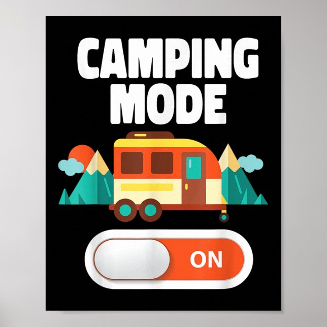 Póster Modo De Camping En El Remolque Rv (Frente)