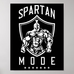 Póster Modo de entrenamiento espartano Gimnasio Esparta B