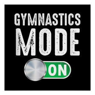 Póster Modo De Gimnasia En El Atleta Gymnast De Guay