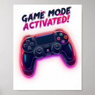 Póster Modo de juego activado