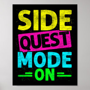Póster Modo de Misión Secundaria Activado Funny Rave Edm