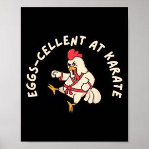 Póster Modo de pollo divertido