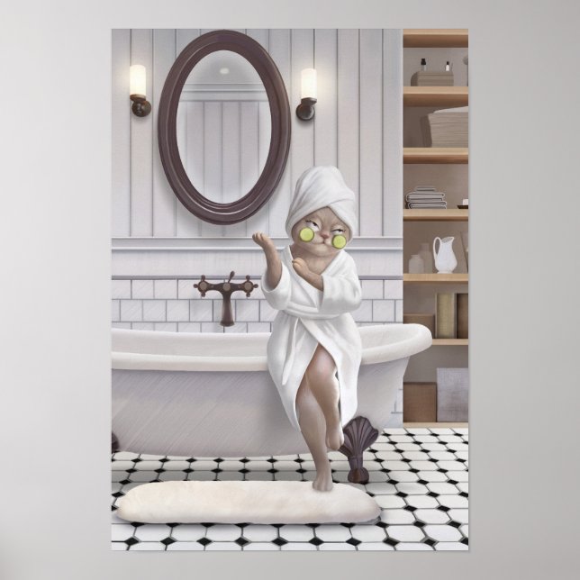 Póster Modo de recarga: Miss Meow en el antrobio (Frente)