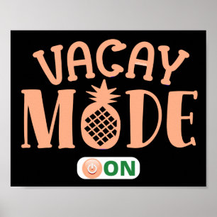 Póster MODO DE VACACAY EN divertidas vacaciones