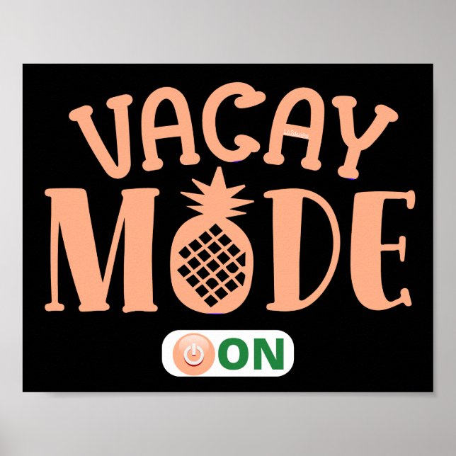 Póster MODO DE VACACAY EN divertidas vacaciones (Frente)