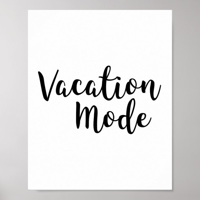 Póster Modo de vacaciones (Frente)