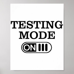 Póster Modo En El Día De Prueba El Día De Prueba Del Prof