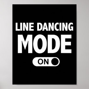 Póster Modo Fundido De Baile De Línea En Danza De Línea D
