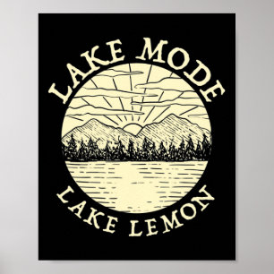 Póster Modo Lago Lago Lemon Acampada Indiana Familia Camp