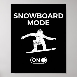 Póster Modo Snowboard En Snowboard Cita Snowboard S