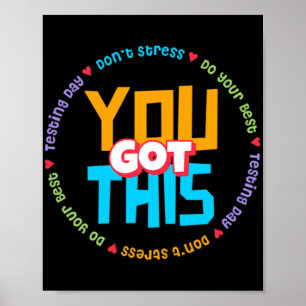 Póster Modo Staar Day En La Prueba Del Profesor