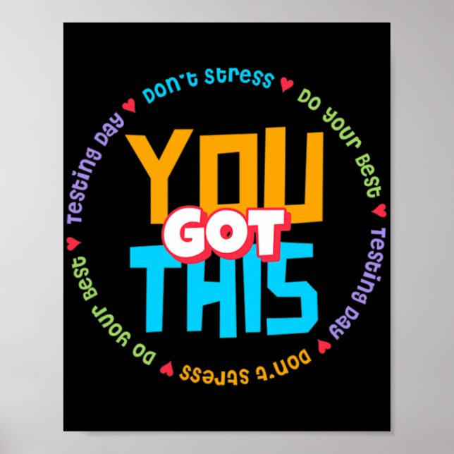 Póster Modo Staar Day En La Prueba Del Profesor (Frente)