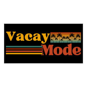 PÓSTER MODO VACACIONES PALMERA FAMILIA EN VACACIONES