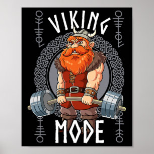 Póster Modo Viking Gym Bodybuilding