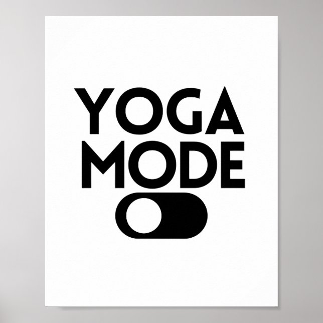 Póster Modo yoga (Frente)