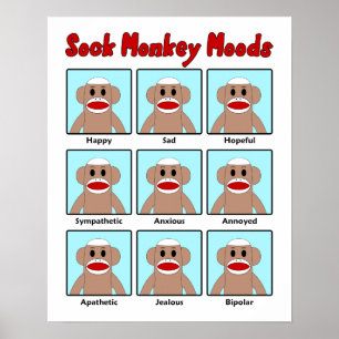 Póster Modos de mono de sock