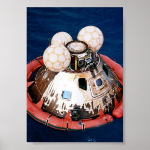 Póster Módulo de comando Apollo 13 después de la caída