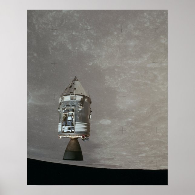 Póster Módulo de servicio de comando Apollo 15 sobre la l (Frente)