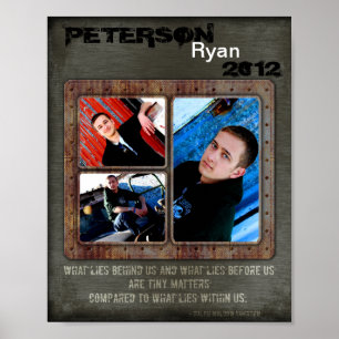 Póster Módulo urbano de 8"x10" de 3 ranuras para adultos