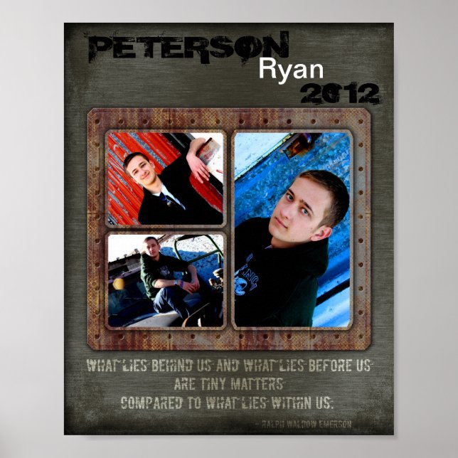 Póster Módulo urbano de 8"x10" de 3 ranuras para adultos  (Frente)